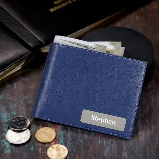 Perfect Gift for Mens : Stylish Personalized Wallet with Coin Pocket