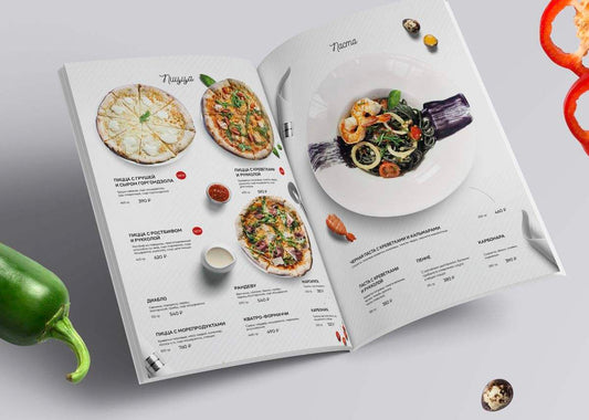 Custom Food Menu Printing, Custom-Designed Flyers & Booklets for Restaurants and Cafes, Free Design & OEM Accepted