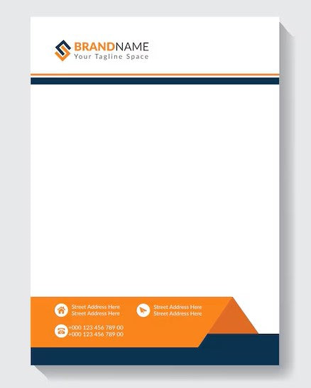 Customized Letter Head A4 Size | Four (multi) Color Digital Printing