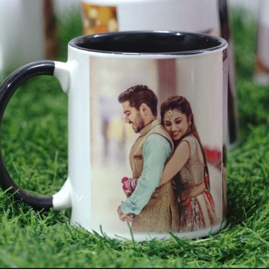 Print Hearts Customised Inner Color Mug