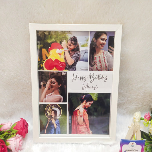 Customized Collage Photo Frame for Birthday A/4 Size