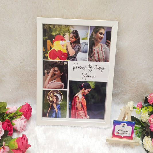 Customized Collage Photo Frame for Birthday A/4 Size