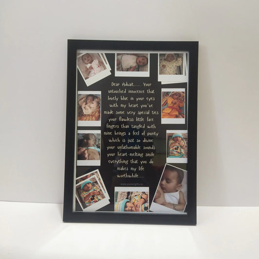 Personalised Message With Collage Photo Frame A/4 Size