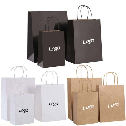 Custom Eco Friendly Shopping Bags Fast Food Packaging Paper Bag Restaurant Take Away Paper Kraft Paper Bag