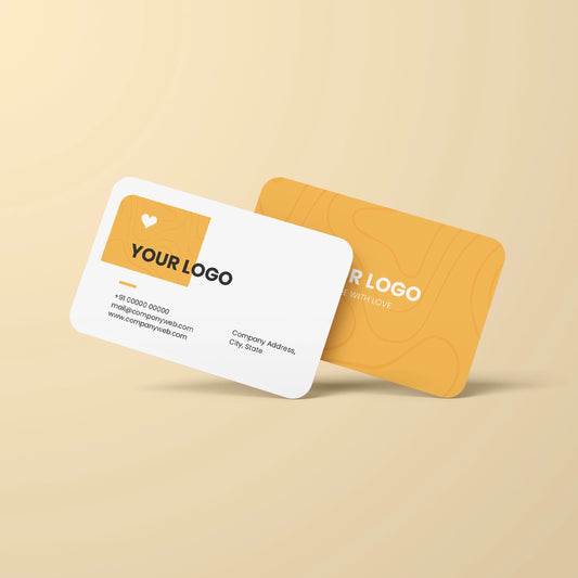 Rounded Corner Visiting Card Front and Back, Matt Lamination with Spot UV (Qty 1000pcs)